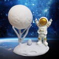 thumbnail image 1 of Astronauta Luna Luz nocturna Recargable Astronauta Adornos Atenuación continua (K) Wdftyju Para estrenar, 1 of 3