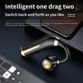 thumbnail image 3 of Auricular Bluetooth con micrófono Estéreo ligero V5.2 para la oreja IPX7 Auricular inalámbrico impermeable para Android Trucker Laptop Teléfono Negro Sunnimix Auricular Bluetooth, 3 of 8