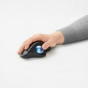 Logitech Ergonomic Wireless Trackball Mouse, Easy Thumb Control, Smooth Tracking, Black, Walmart Exclusive