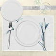 thumbnail image 3 of Ambesonne Flower Place Mats Set of 4, Uv Style X-ray Plant Motif, Standard Size, Teal White, 3 of 6