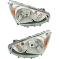 thumbnail image 4 of CAPA For 14-20 Mirage Front Halogen Headlight Headlamp Head Lamp w/Bulb PAIR SET, 4 of 5