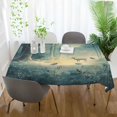 thumbnail image 3 of Yayeee Tablecloths 60" x 90" Rectangle Wrinkle Resistant Party Table Cover, Night Forest Scene, 3 of 8