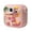 Pink color, variant on Instantly Print Kids Camera With Dinosaur Silicone Case 2.4Inch Screen Rechargeable Battery Builts in gaming Music Player