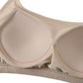thumbnail image 4 of SMihono Stylish Women's Cotton Bralette - Wireless Unlined Sleep Comfortable Seamless Cami Bra Backless Sexy Seamless Push-Up Everyday Bras Khaki L, 4 of 5