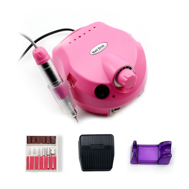 Nail Drill Machine 25000RPM Pro Manicure Machine Apparatus For Manicure Pedicure Kit Electric Nail Drill With Cutter Nail Tool ,Easy to Setup