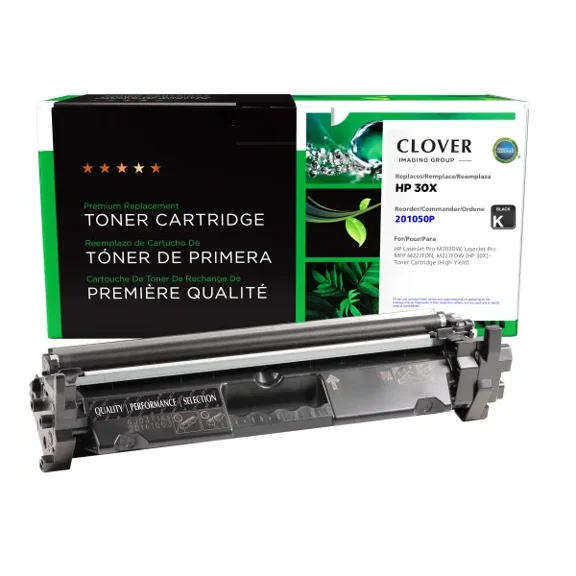 Remanufactured Clover Imaging High Yield Toner Cartridge compatible with HP 30X (CF230X)