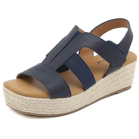 Wedge Sandals for Women Dressy Summer Comfortable Cushion Womens Flip Flops Casual Orthopedic Wedges Shoes Beach Sandals A11