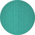 thumbnail image 1 of Ahgly Company Indoor Round Abstract Turquoise Blue Contemporary Area Rugs, 4' Round, 1 of 4