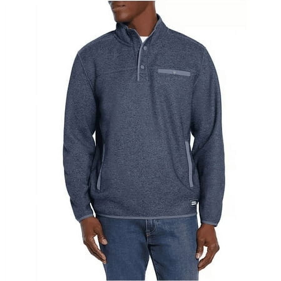 アウトドア風☆入園入学4点セット　 ウィローグリーン・ブルー・エッグブルー Eddie Bauer Men's 1/4 Zip Mock Neck Classic Fit Pullover Sweater