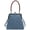 Light blue, variant on Denim Canvas Kiss Lock Mini Bag for Women, Small Crossbody & Handbag with Wooden Handle, 7.68×7.48×1.18in (19.5×19×3cm), 0.44lb (0.2kg), Urban Minimalist Phone Bag