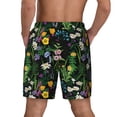 thumbnail image 2 of Lsque Mens Swim Trunks Chamomile Pattern - Bathing Suit Compression Liner - Beach Swim Shorts Swimwear - (S-3XL) - Stretch Quick Dry -Small, 2 of 9