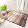 thumbnail image 5 of CSCHome Washable Bathroom Rug Simple Stripe Bath Rugs Thick Plush Quick-Drying Floor Mats for Home Tub, 5 of 6