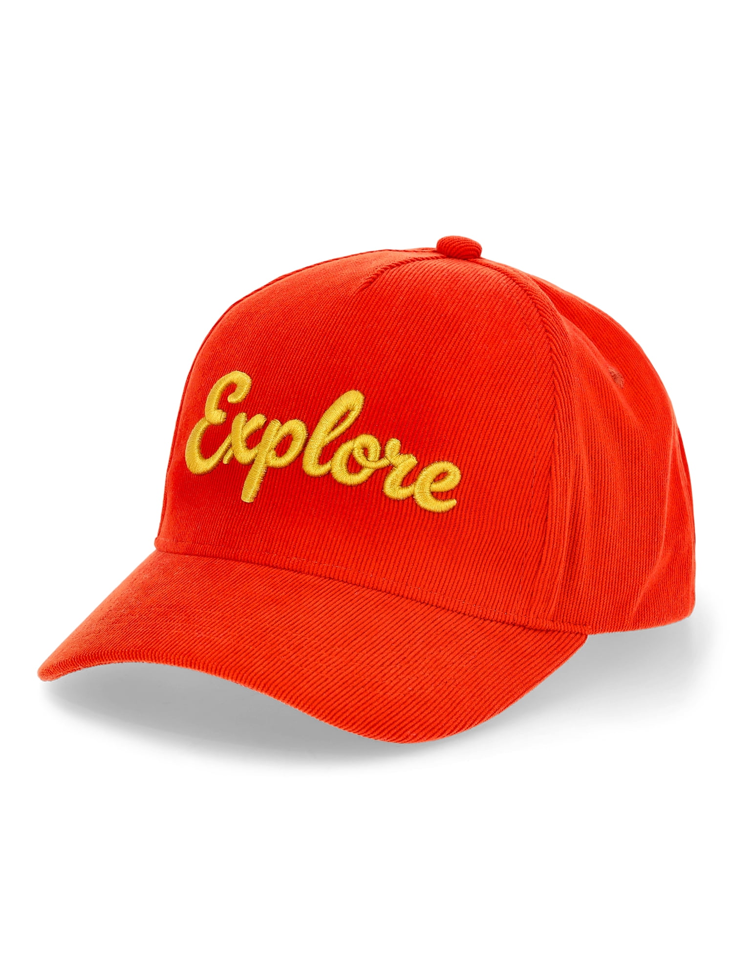 Wonder Nation Boys Corduroy Baseball Hat with Embroidery, One Size Fits Most
