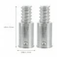 thumbnail image 2 of ACDANC 4pcs Threaded Tips Replacement Broom Handle Threaded End Replacement Metal Ends For Extension Or Telescopic Pole American Type, 2 of 6
