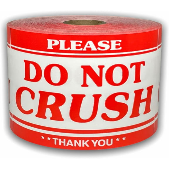 3"x5" Please Do Not Crush Labels Shipping Pallet Thank You Fragile Adhesive Stickers 500 PCS