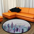 thumbnail image 4 of Coolnut Round Rugs for Living Room, Beautiful Vector Illustration Non-Slip Coral Velvet Long Runner Rugs, Washable Water Absorbent Mat Carpet for Bedroom Kitchen Kids Room, 4 of 6