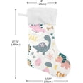 thumbnail image 2 of Coolnut Christmas Stocking Personalized Dinosaur Large Candy Stocking Hanging Gift Xmas Stockings Decoration 1 PC for Family Holiday Party Ornaments Decor Fireplace, 2 of 7