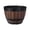 2, variant on Plant Pot Faux Whiskey Barrel Shape Home Decor Plastic Indoor Outdoor Yard Patio Flowerpot for Garden