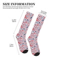 thumbnail image 2 of Lsque Birds Flowers Pattern Sport Compression Socks for Men & Women 15-20 mmHg Knee High Nurse Pregnant Running Medical and Travel Athletic, 2 of 6