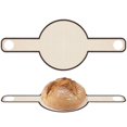 thumbnail image 4 of 1Pc Glass Fiber Bread Baking Mat Practical Long Handle Dough Transfer Mat (Brown), 4 of 4