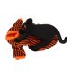 thumbnail image 5 of Camisa de Halloween para mascotas, disfraz divertido y vívido suave y transpirable para mascotas con gato negro para perros y gatos talla L, 5 of 5
