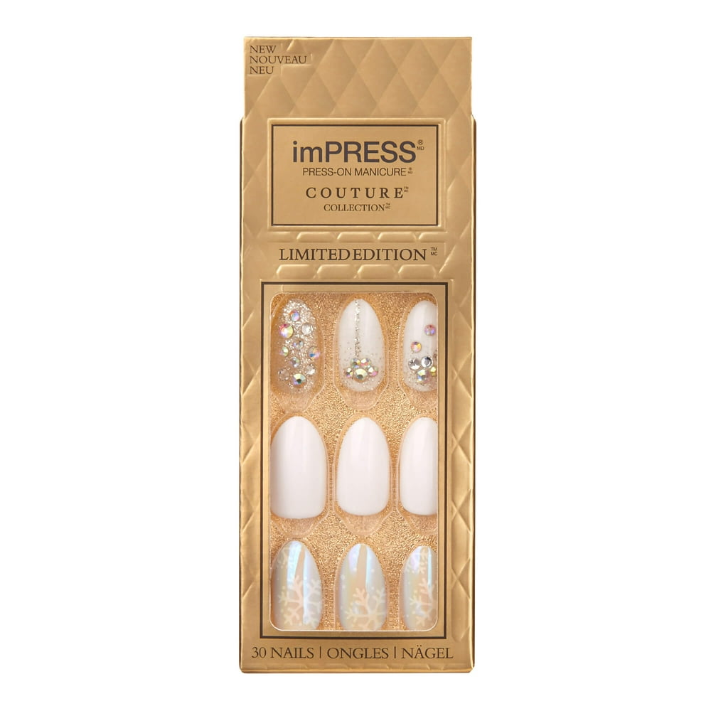 Kiss Impress PressOn Couture False Nails Oval, Medium