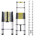 thumbnail image 2 of SogesPower 16.4 FT Telescopic Ladder,Folding,Multi Purpose Home Or RV Telescoping Ladder,Portable,Folding,Aluminum Extension Ladder with Non-Slip Feet,Silver, 2 of 6