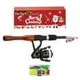 thumbnail image 2 of HUASHENG Christmas Rod Set Fiber Fishing Rod & Stainless Kit Telescopic Fishing Rod And Reel Combo For Travel Freshwater Fishing, 2 of 5