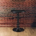 thumbnail image 5 of Mesa de pedestal redonda negra Palm Beach 45 cm de Convenience Concepts, 5 of 5