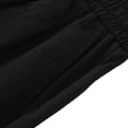 thumbnail image 6 of SeCaotees Men’s Capri Casual Pants, Elastic Waist Relaxed Fit Lightweight Breathable Cropped Bottoms with Hand Pockets for Summer Daily Wear Black,L, 6 of 9