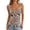 A-Brown2285, variant on Womens Tank Tops Square Neck Wide Strap Horizontal Stripe Camisoles Ribbed Slim Fit Summer Sleeveless Shirts