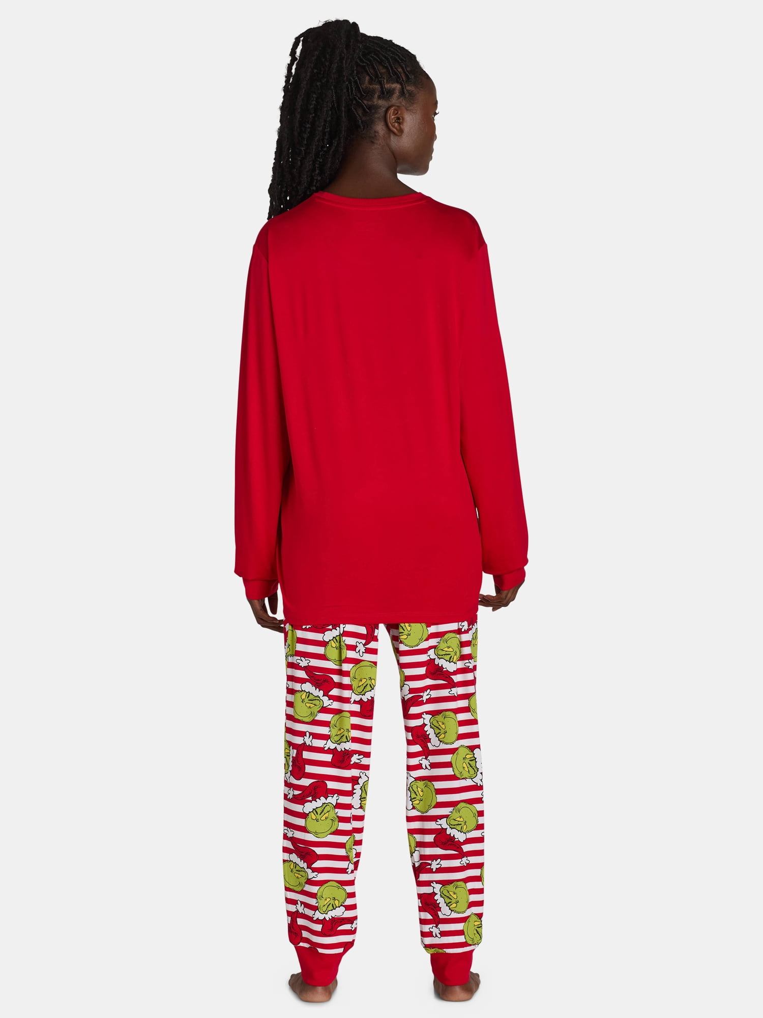 The Grinch Women’s and Women’s Plus Matching Family Pajama Set, 2-Piece, Sizes S-3X