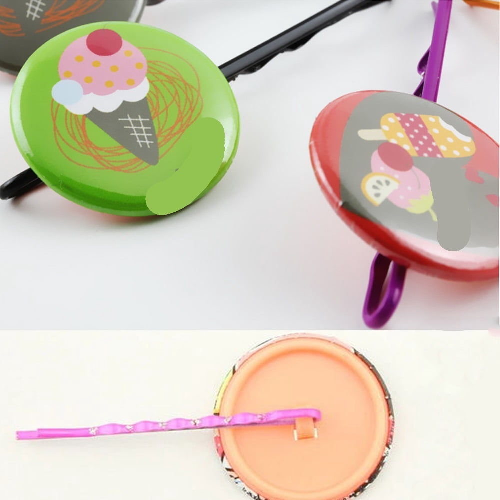 100pcs 32mm Hair Clip Badge for Jewelry Making with Teeth Blank Button Parts Maker Blank Material ,Beginner-Friendly
