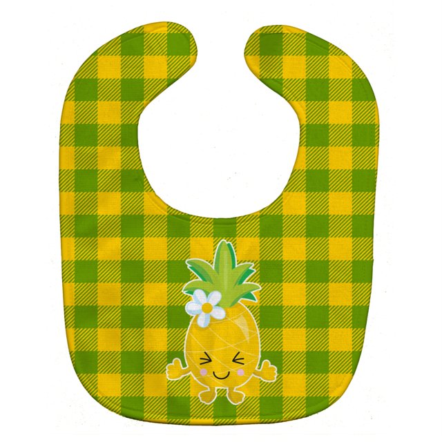 "Treasures Pineapple Blinky Face Babero para bebé, multicolor, grande" Caroline's Treasures BB8960BIB