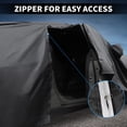 thumbnail image 6 of Unique Bargains Car Cover for Mercedes-Benz B-Klasse 2011-2022 PEVA Outdoor Full Car Cover All Weather Waterproof Windproof Sun Rain Snow Protection with Passenger Door Zipper Black, 6 of 6