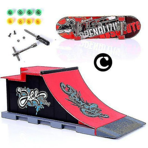 Finger Skateboards Skate Park Ramp Parts Deck Sport Game For Kids zhangyuxiang LED