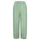 thumbnail image 3 of Gibobby pantalones jogger mujer Pantalones para mujer Pantalones palazzo Pantalones holgados cómodos de lino de algodón recortados con estampado de verano con bolsillos (Verde, XXL), 3 of 4