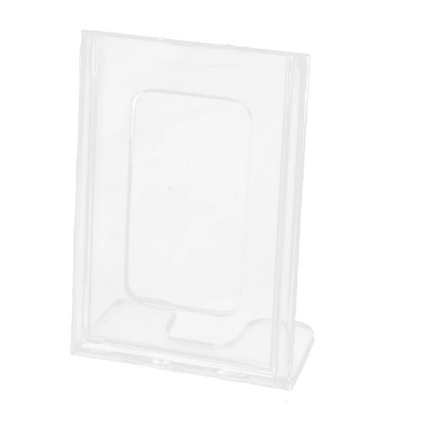 Office Counter L Shaped Clear Plastic Display Name Business Card Holder Stand Walmart Com Walmart Com