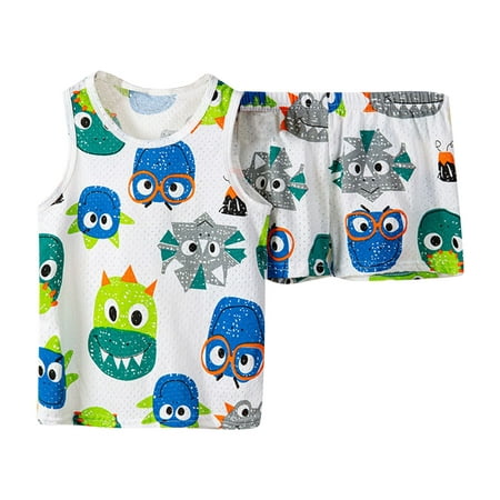 

Summer Children Clothing Sets Cartoon Toddler Girls Clothing Sets Vest Pant Kids Casual Boys Clothes Sport 2pcs Suits Outfit Child Clothing Streetwear Dailywear Outwear