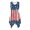 American Flag Design, variant on Western Desert Pattern Sleeveless Sundress, Side Pockets Asymmetric Hem Midi Dress Pleated Irregular Hem Ladies Irregular Hem Casual Dress for Holiday