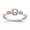 White, variant on Diamond2Deal 14k Yellow Gold Rope Edge Petite 1/4 carat Round Diamond Complete Promise/Engagement Ring for Women Size- 7