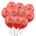thumbnail image 2 of 10pcs 2020 Feliz año De Decoraciones De Látex Accesorios De fotografía - oro and , 12cm rojo Colco Globos de año nuevo, 2 of 6