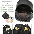 thumbnail image 5 of Sunyuer Bowknot Cute Leather Backpack Mini Backpack Purse for Women, 5 of 6