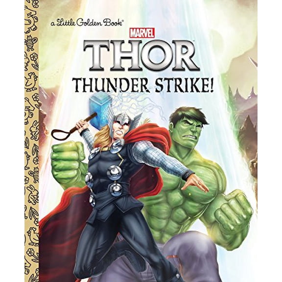 Pre-Owned Thunder Strike! (Little Golden Books: Thor) Paperback