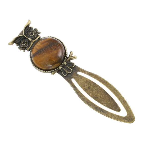 Owl Bookmark Marker Automatic Bookmarks Office Student Brown