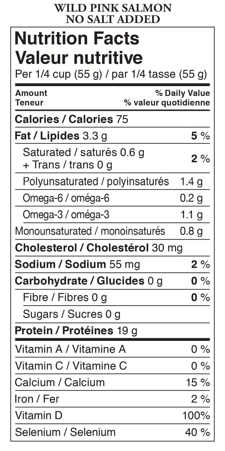 Gold Seal Wild Pink Salmon No Salt Added