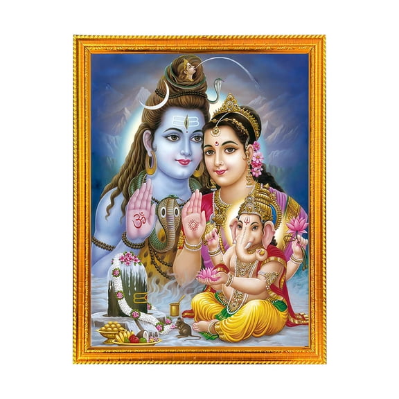 Shiv-Religious God Photo Frame for Home & Pooja Room Decor