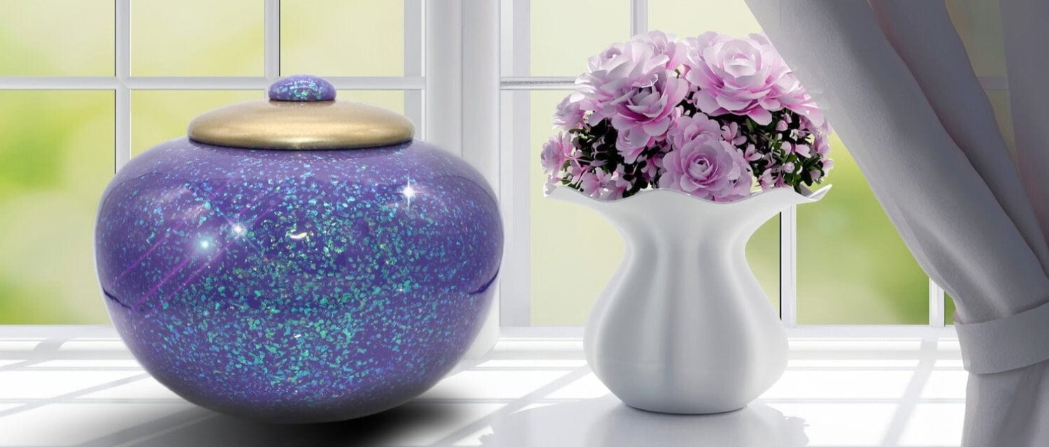 Cosmic Shimmering Light Sparkly Cremation Urns for Human Ashes Adult Urns for Cremation Ashes Urns for Adult Cremation Ashes Urns for Ashes Cremation Urns for Human Ashes Adult 200 Cubic Inches Large