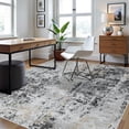 thumbnail image 6 of 8x10 Area Rugs for Living Room Rug Washable: Abstract Large Rug for Dining Room Bedroom Carpet Non Slip 8 by 10 Indoor Modern Nursery Home Office Black Grey Gold, 6 of 8