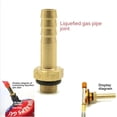 thumbnail image 5 of 1PCS Metal Gas Stove Valve Adapter Camping Cookware Connector for Flat Propane Tank to Hose Burner BBQ Picnic Lightweight 49mm Long, 5 of 9